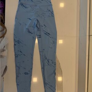 Bombshell Sportswear Light Blue Marble Leggings
